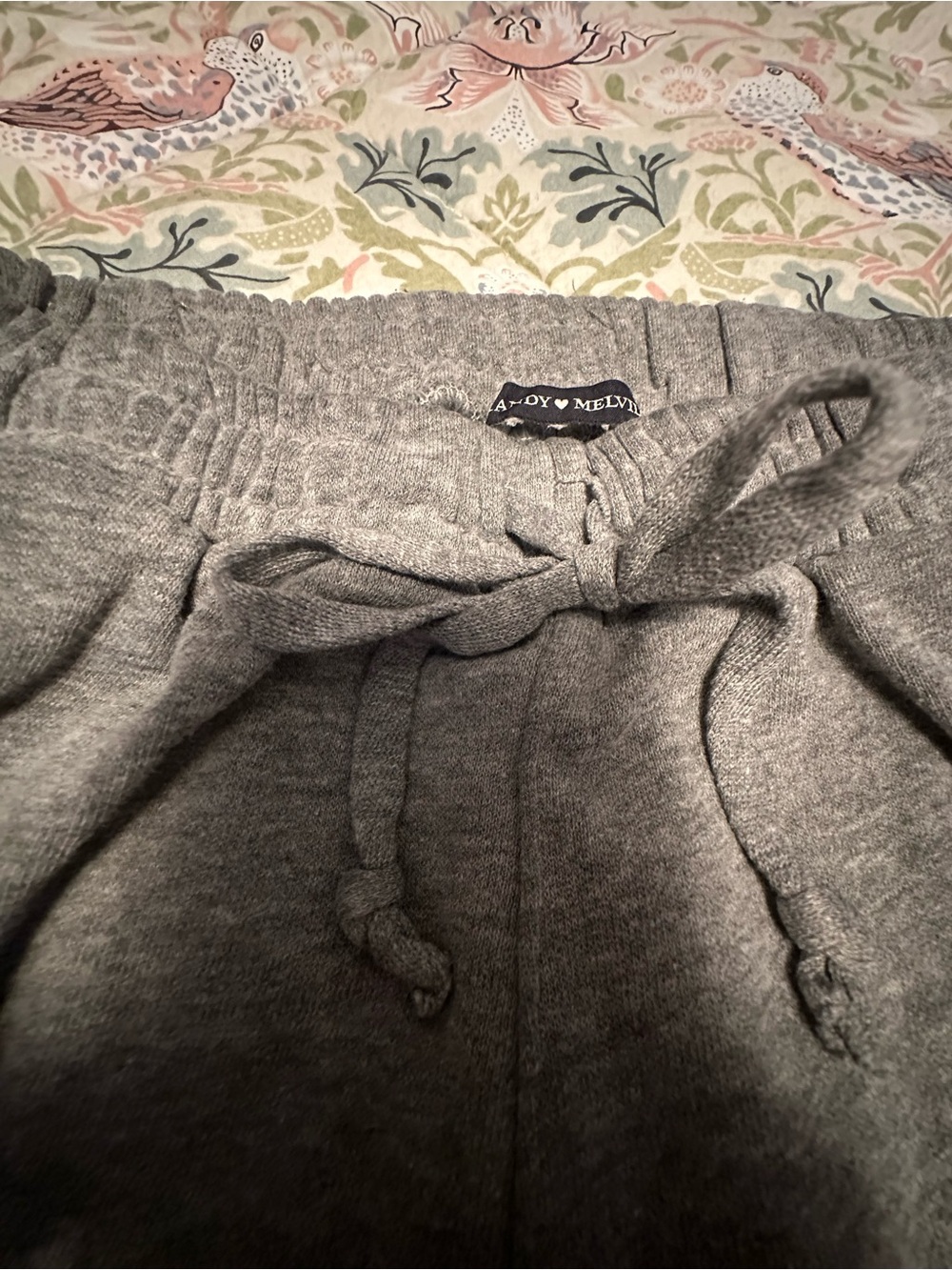 Brandy Melville Gray Drawstring Jogger Pants